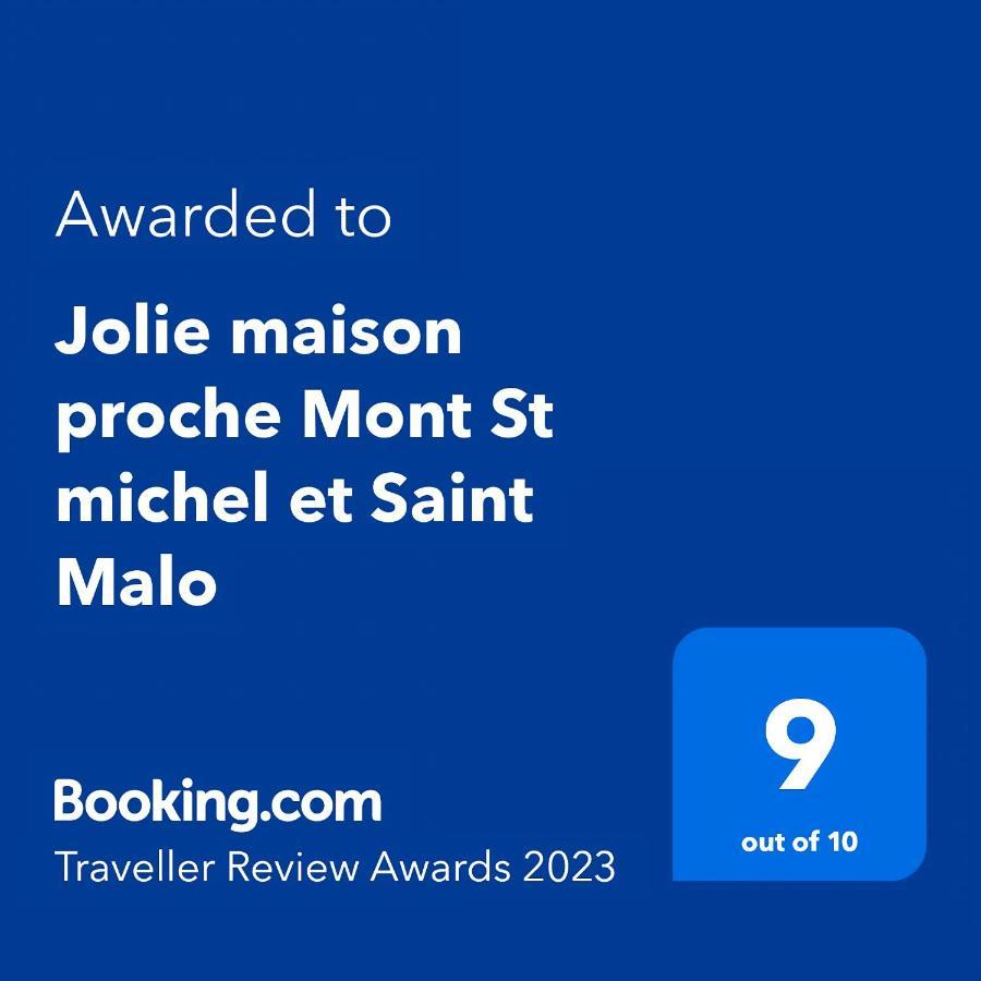 Jolie maison proche Mont St michel et Saint Malo Le Vivier-sur-Mer Extérieur photo